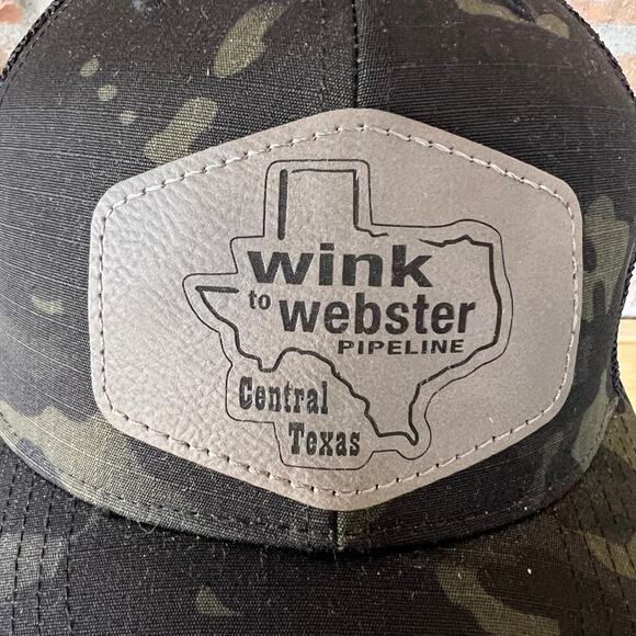 New Central Texas Wink To Webster Pipeline Adult Mens Trucker Hat Landman - Picture 7 of 7